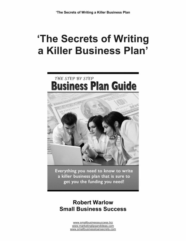 Product picture Secrets of Writing a Killer Business Plan
